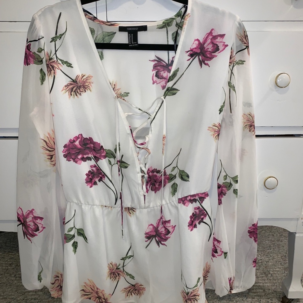 Forever 21 romper, floral